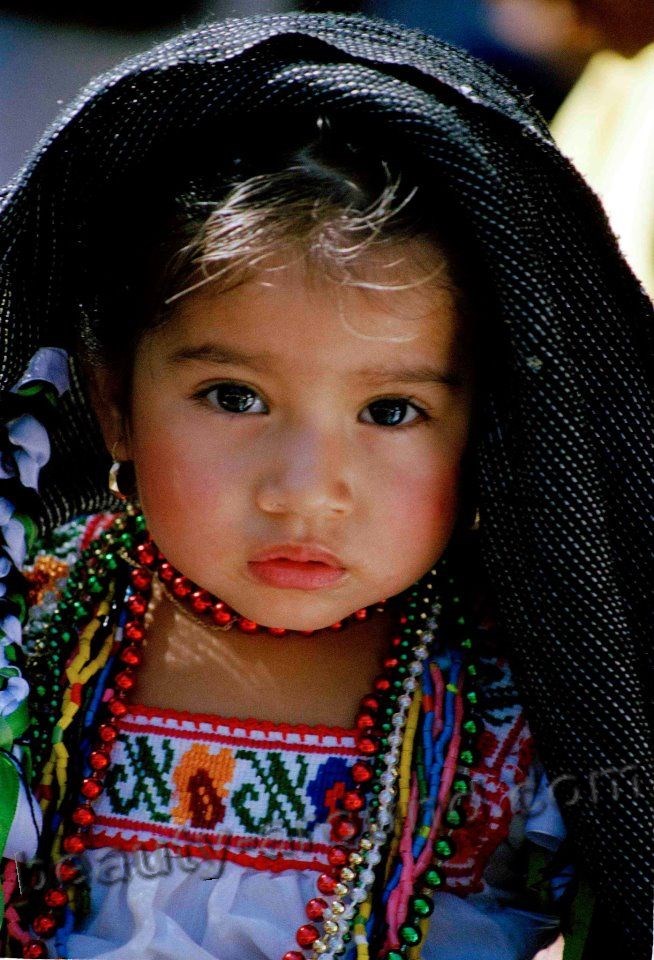 Cute Mexican baby girl photo